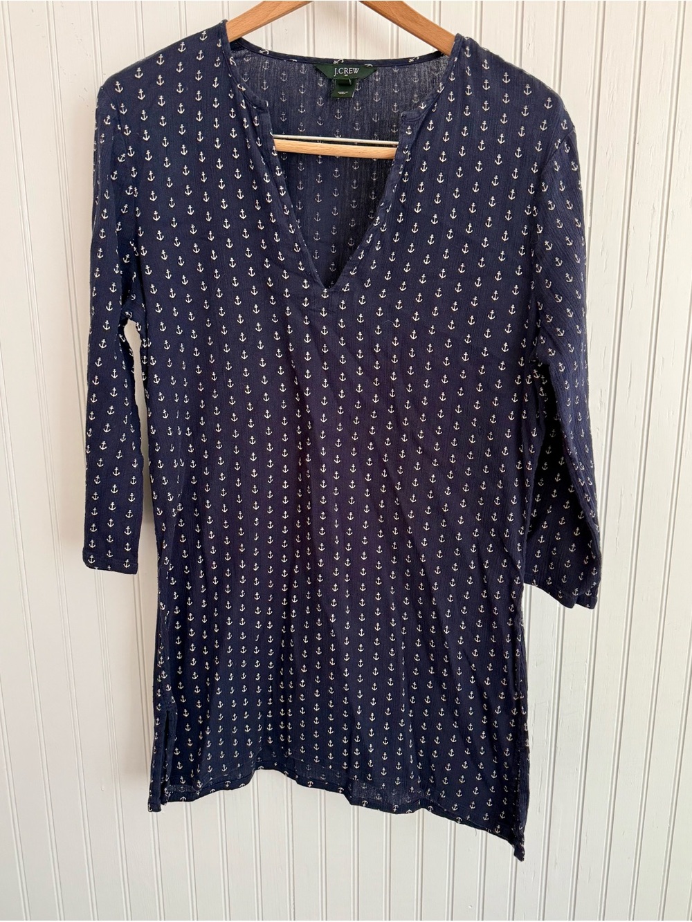 J.Crew Navy Anchor Print Tunic Size Small